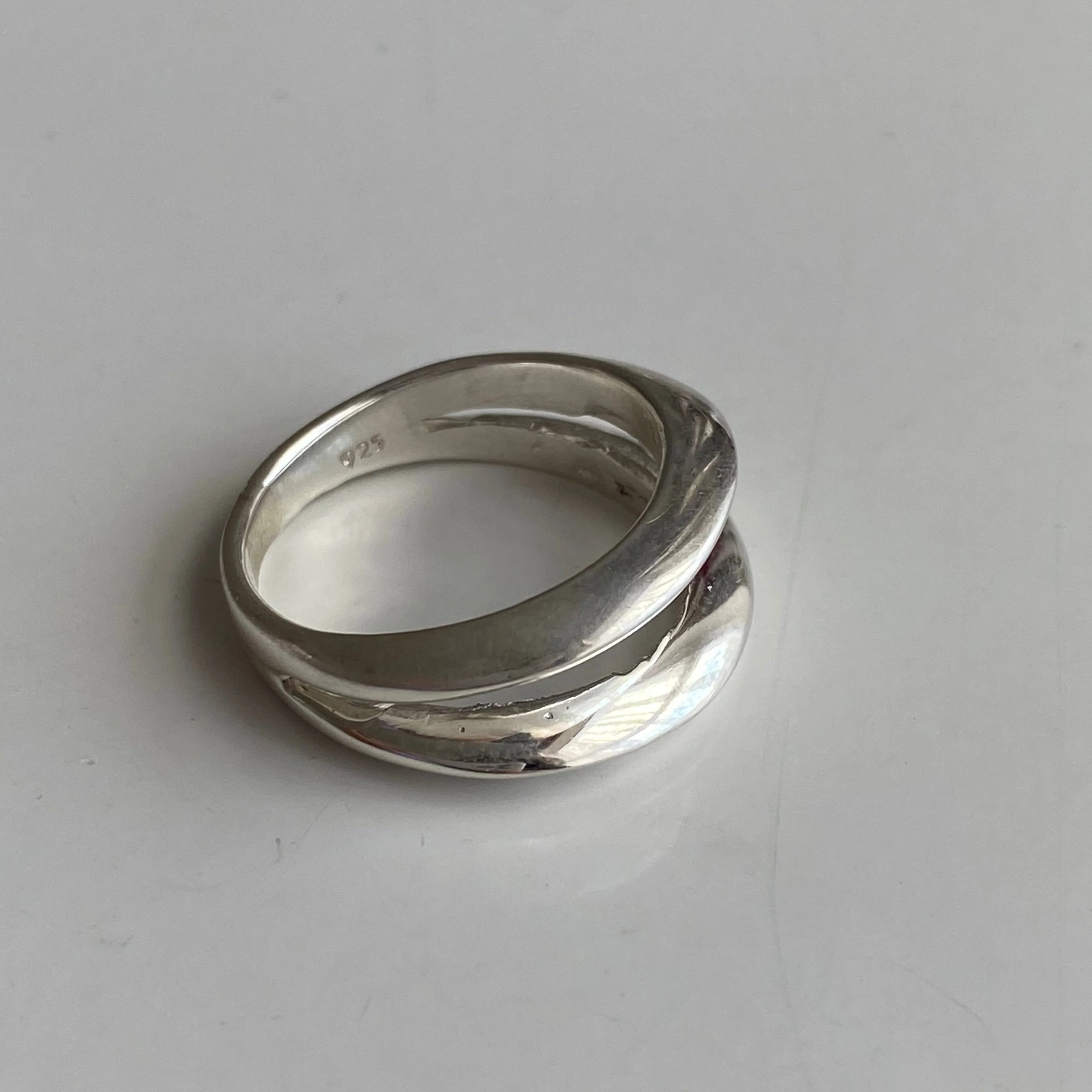 Sterling Silver Two Line Ring - Image 3