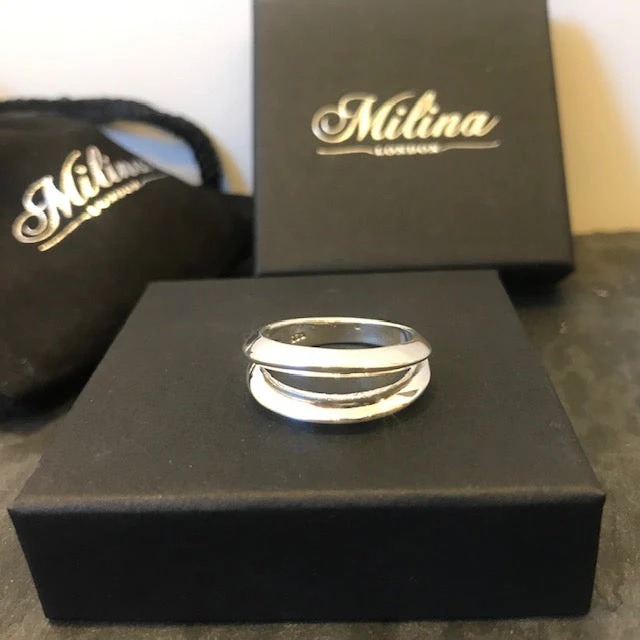 Sterling Silver Two Line Ring - Image 7