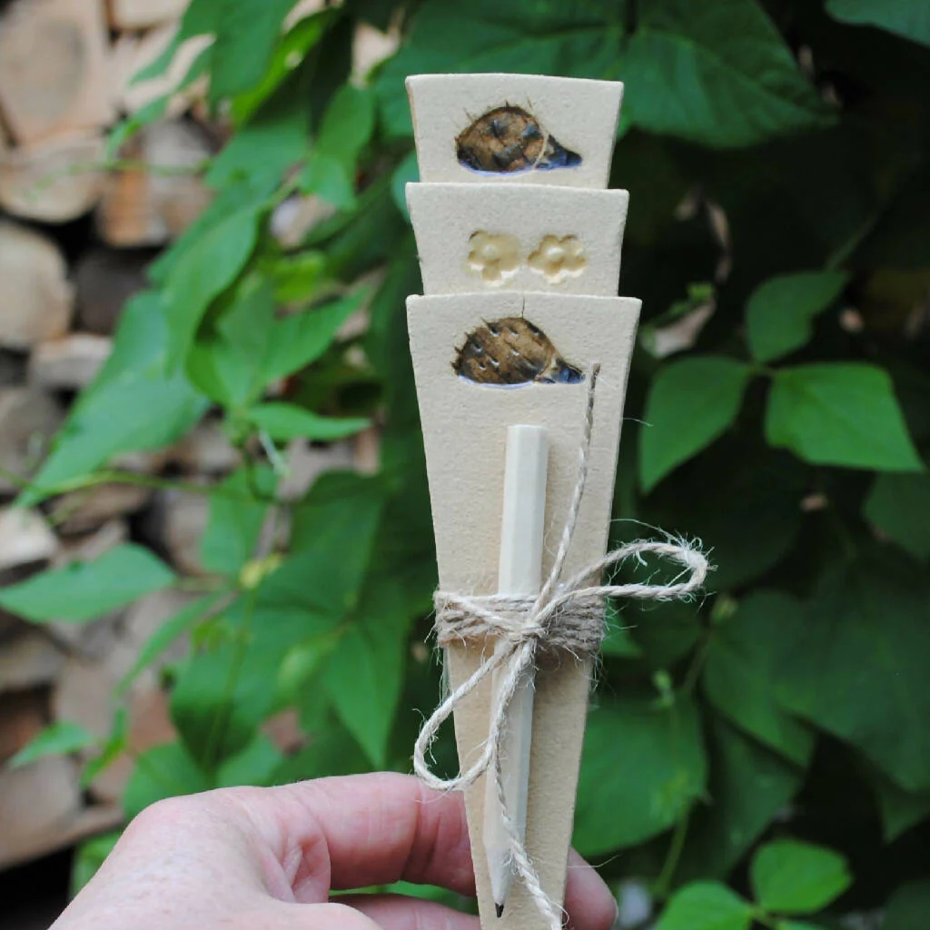 Stoneware Ceramic Plant Markers and Labels Set - Image 5