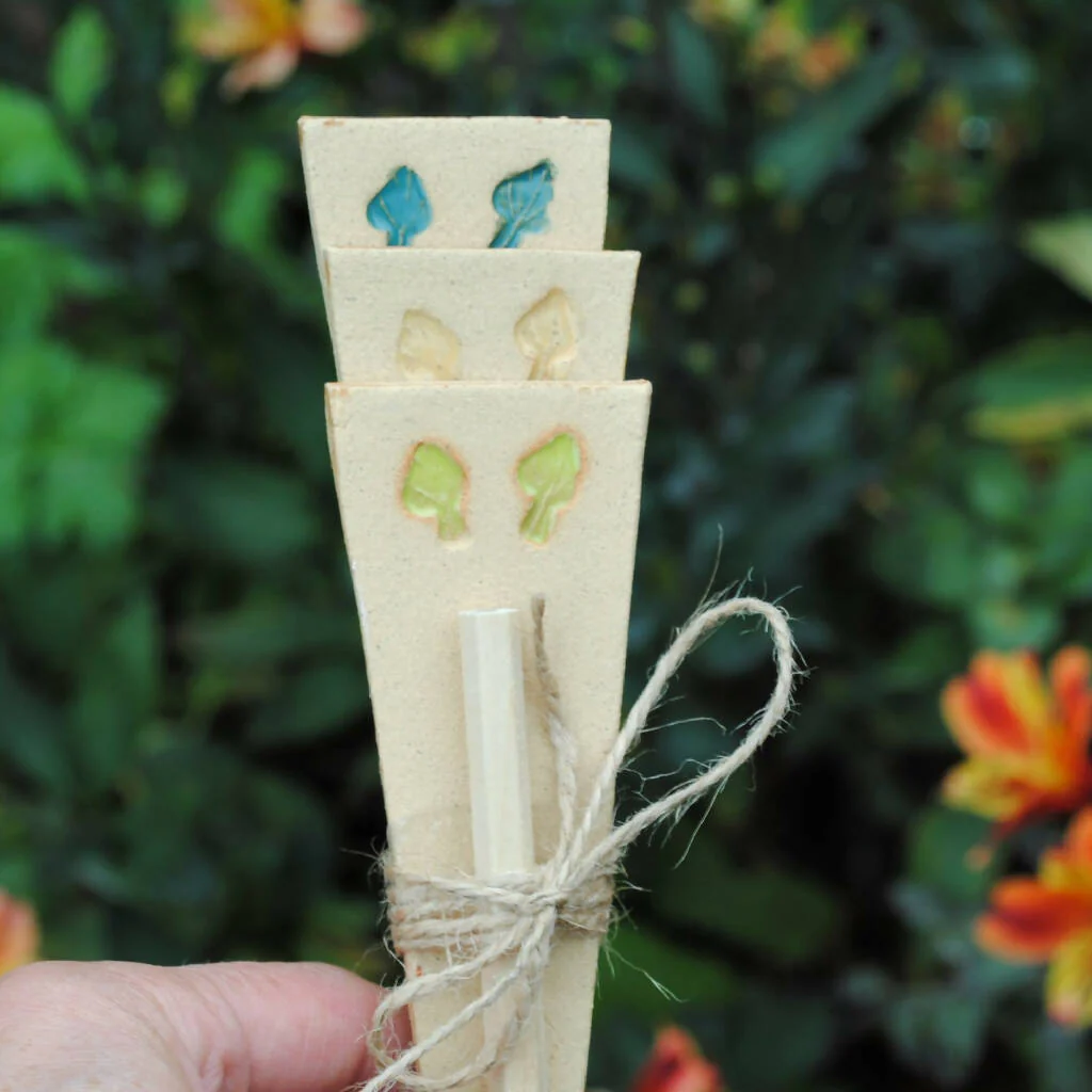 Stoneware Ceramic Plant Markers and Labels Set - Image 8
