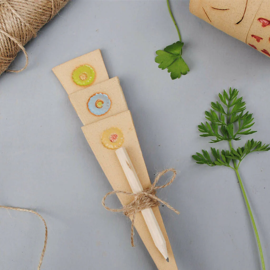 Stoneware Ceramic Plant Markers and Labels Set - Image 9