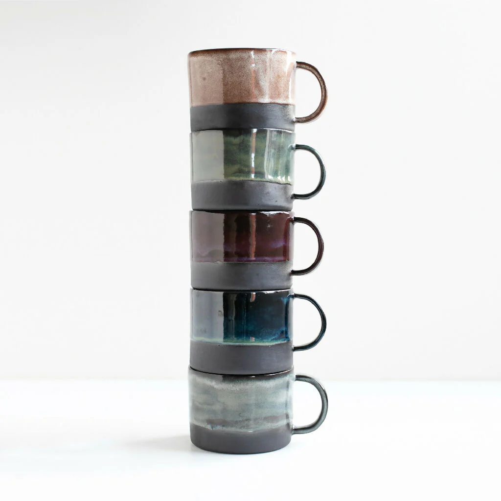 Stoneware Mug Storm Waterfall