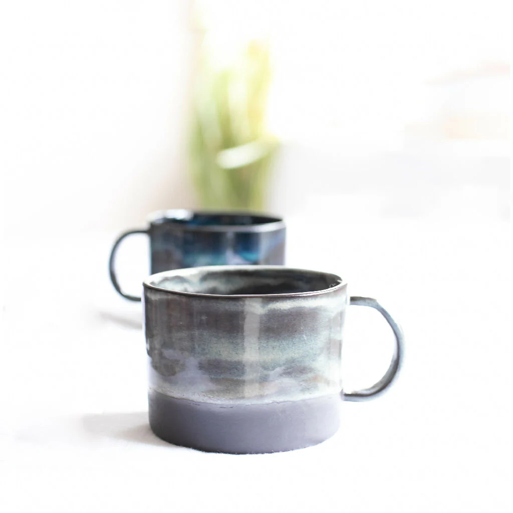 Stoneware Mug Storm Waterfall - Image 3