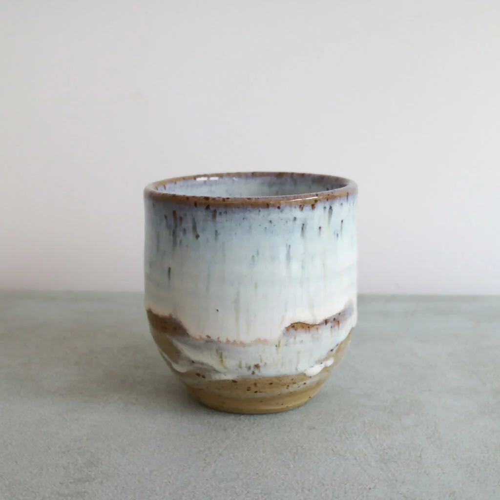 Handmade Stoneware Mug with Marshmallow White Glaze - Image 9
