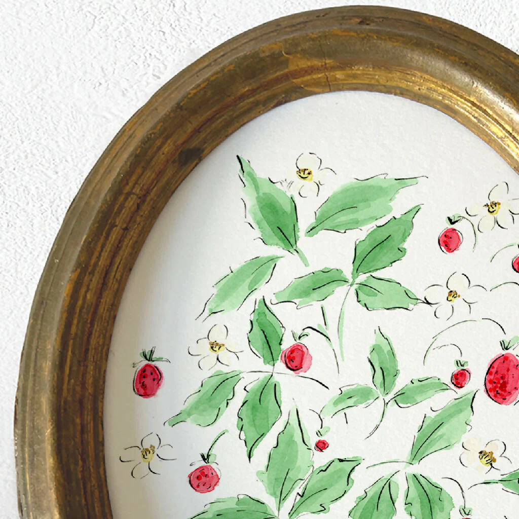 'Strawberries' Framed Original Painting - Image 3