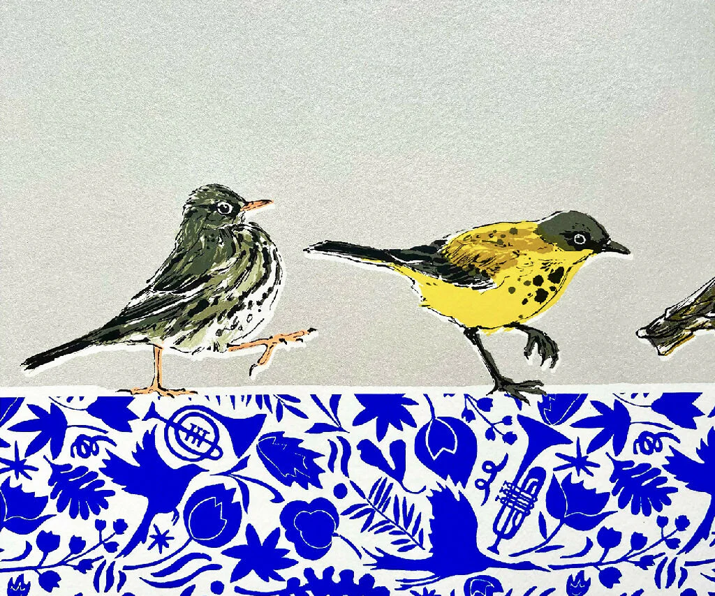 Strutting their Stuff Limited Edition Screenprint - Image 5