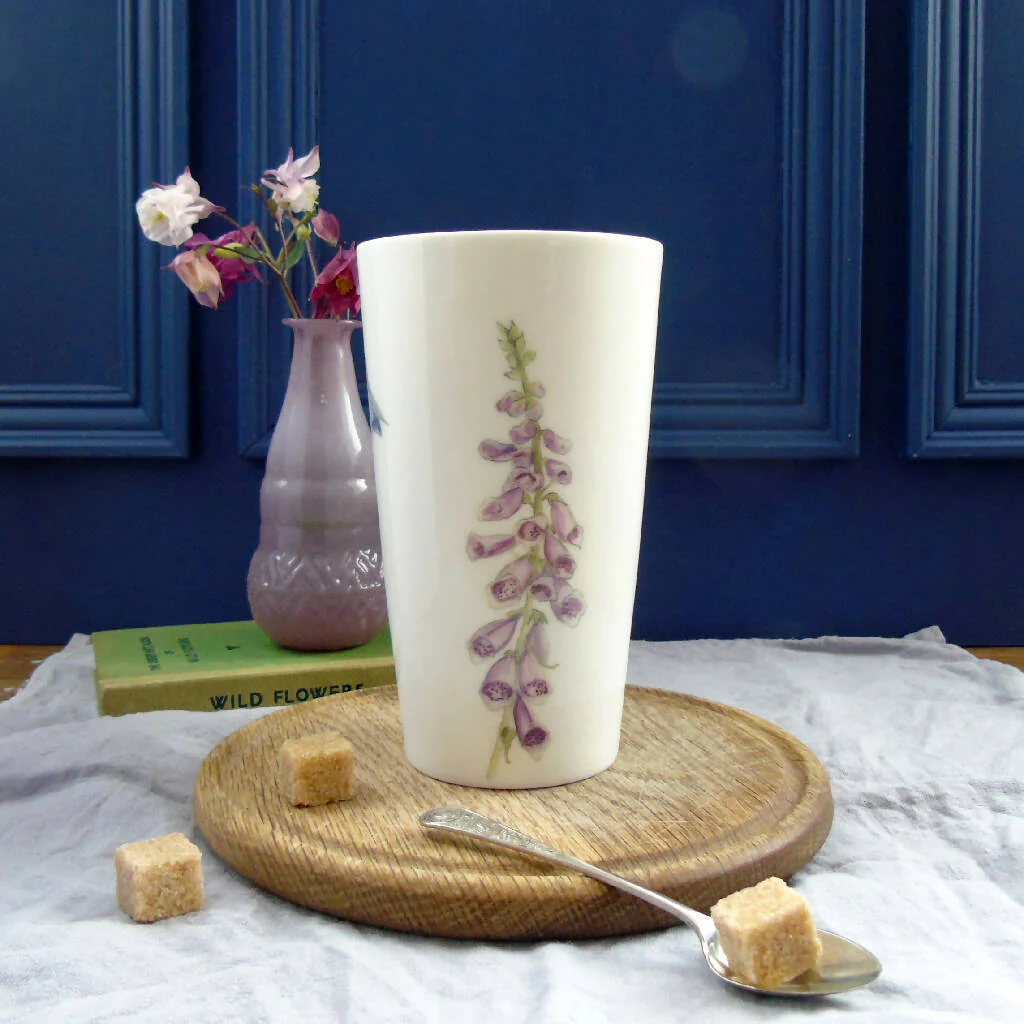 Summer Flowers Bone China Tall Mug - Image 2