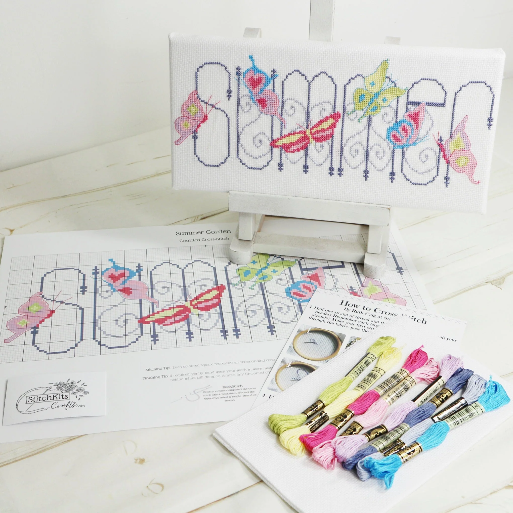 'Summer Garden' Cross Stitch Kit - Image 3