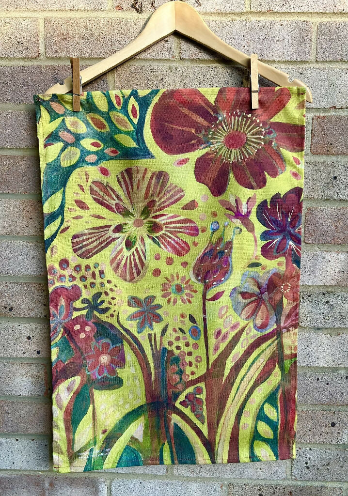 Summer Garden tea towel - Image 2
