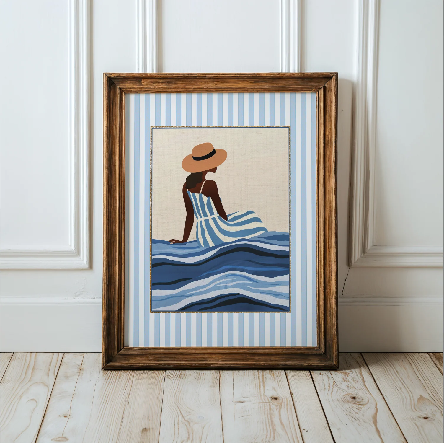 Summer Prints Gallery Set of 3 Cote d' Azur Artwork Beach House Collection - Image 5