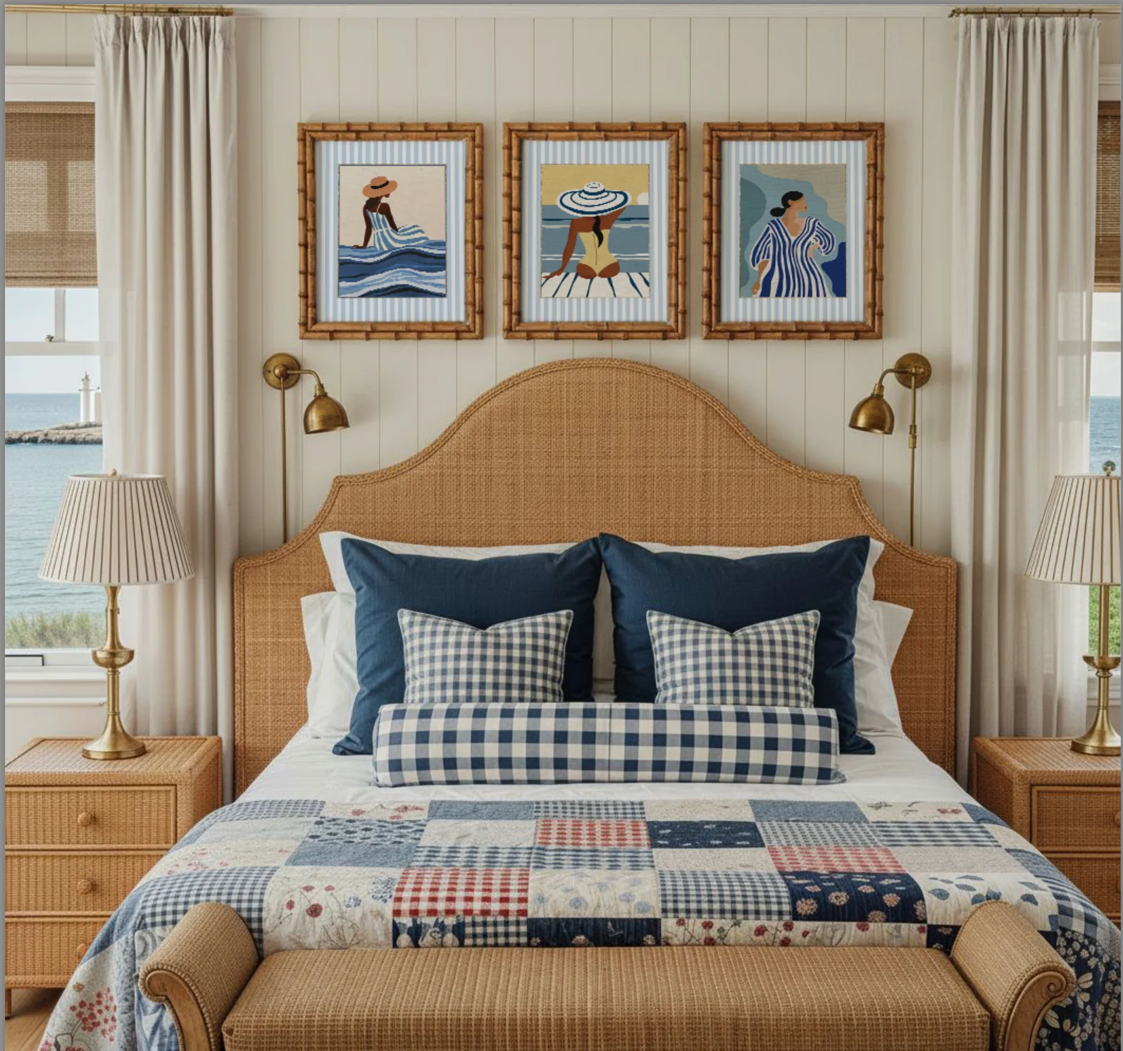 Summer Prints Gallery Set of 3 Cote d' Azur Artwork Beach House Collection - Image 17