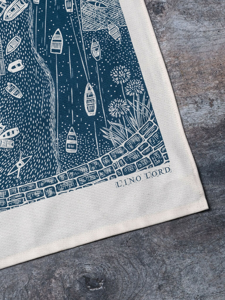 Summer St Mawes Organic Cotton Tea Towel - Image 3