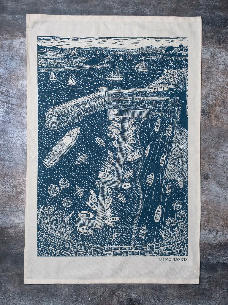 Summer St Mawes Organic Cotton Tea Towel - Image 5