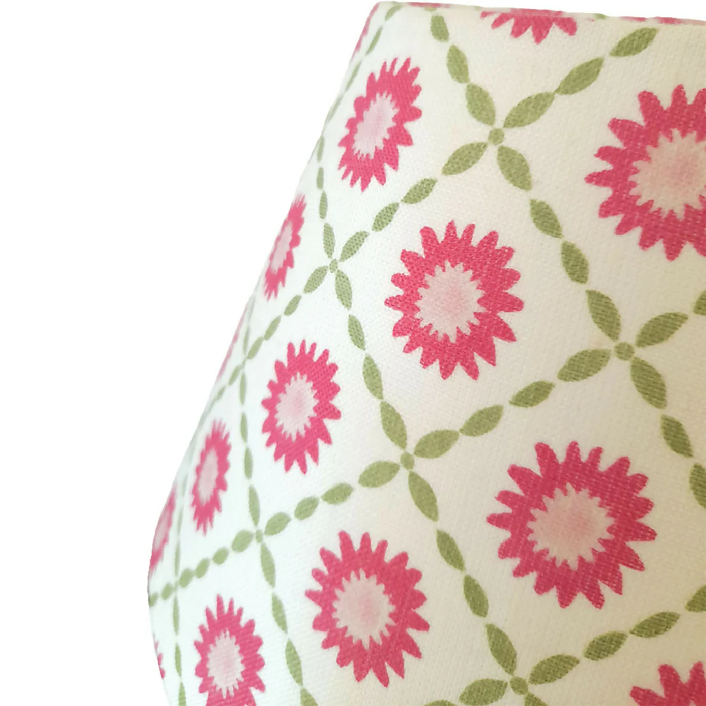 Sunburst Lane Linen Conical Lampshade in Pink - Image 2