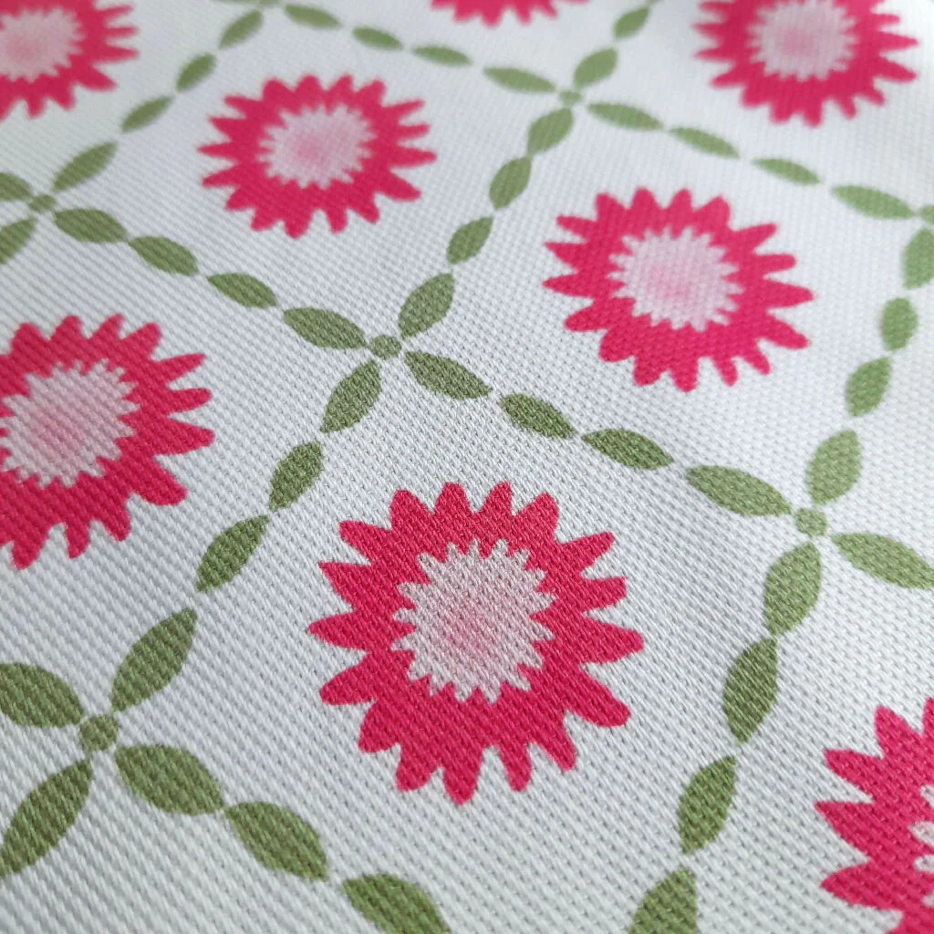 Sunburst Organic Cotton Tea Towel in PInk - Image 2