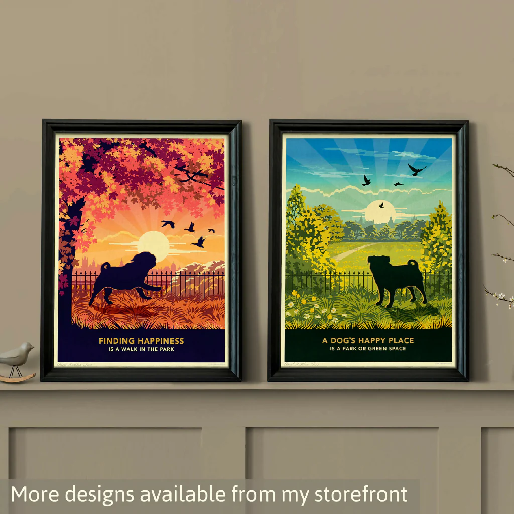 FRENCH BULLDOG 'SUNSET ON THE BEACH' LIMITED EDITION ART PRINT - Image 8