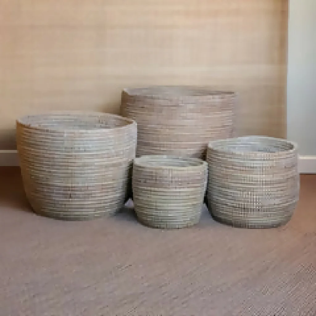 Suraya Set of 4 Handwoven Senegalese Baskets - Image 2