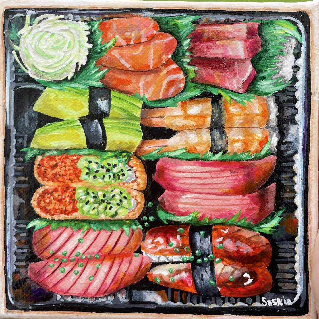 Sushi - Original Painting by Saskia McLean - Image 2