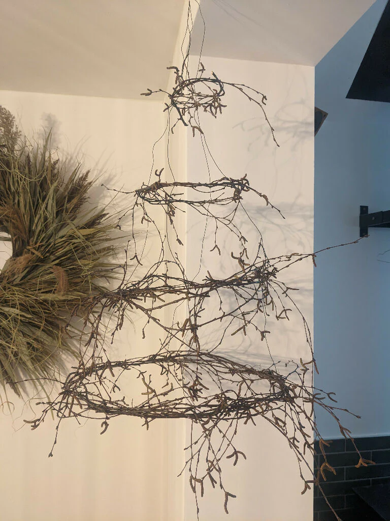 Suspended Birch Branch Tier Wreath - Image 2
