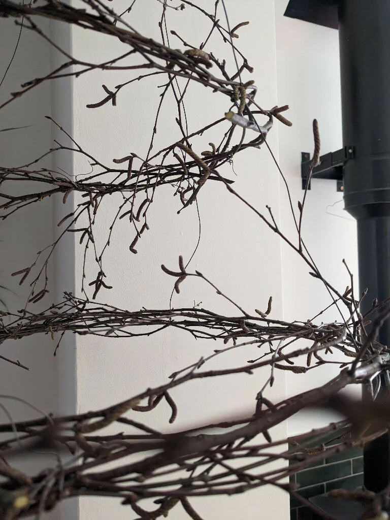Suspended Birch Branch Tier Wreath - Image 3