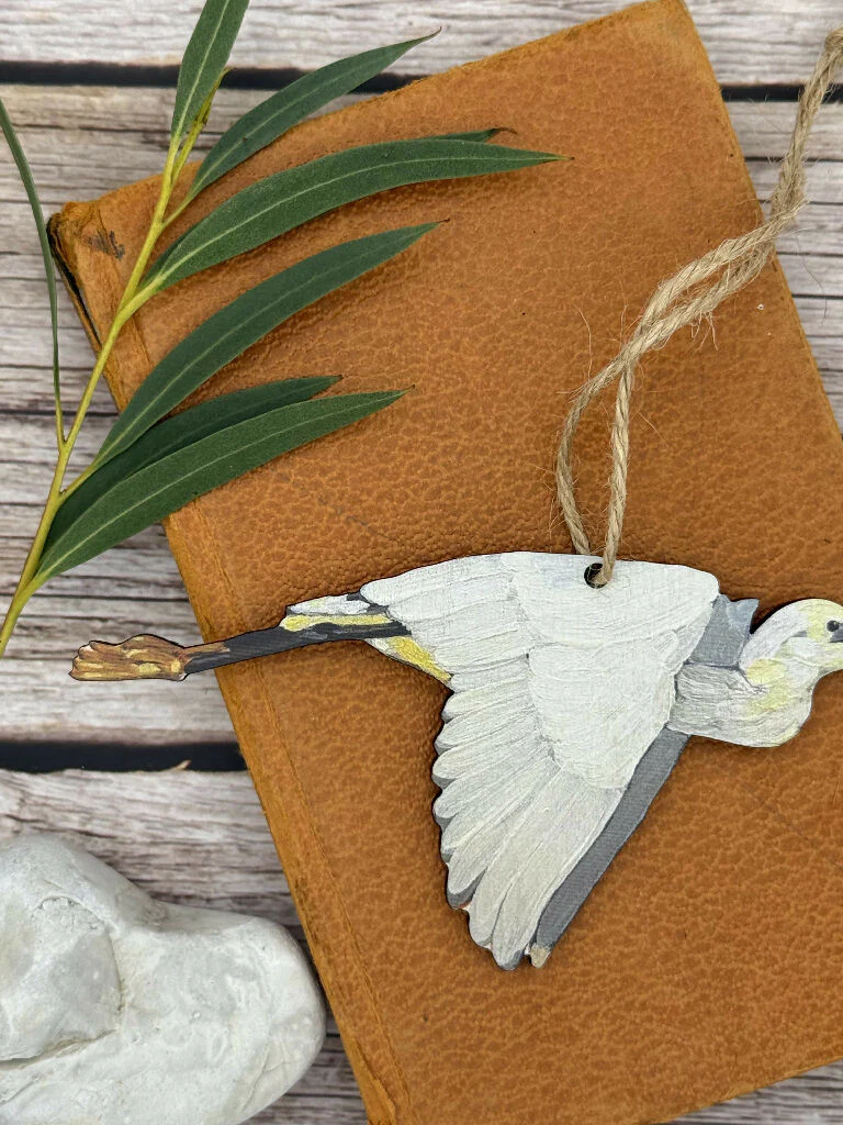 Sustainable Little Egret Decoration - Image 3