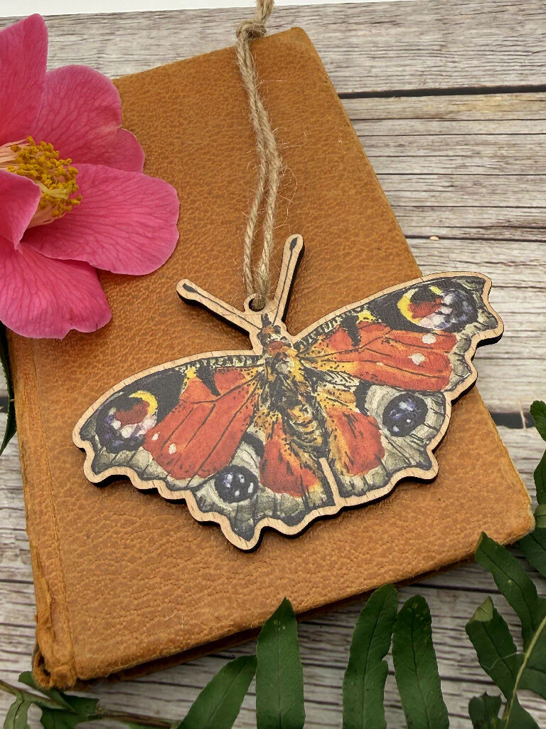 Sustainable Peacock Butterfly Decoration - Image 3