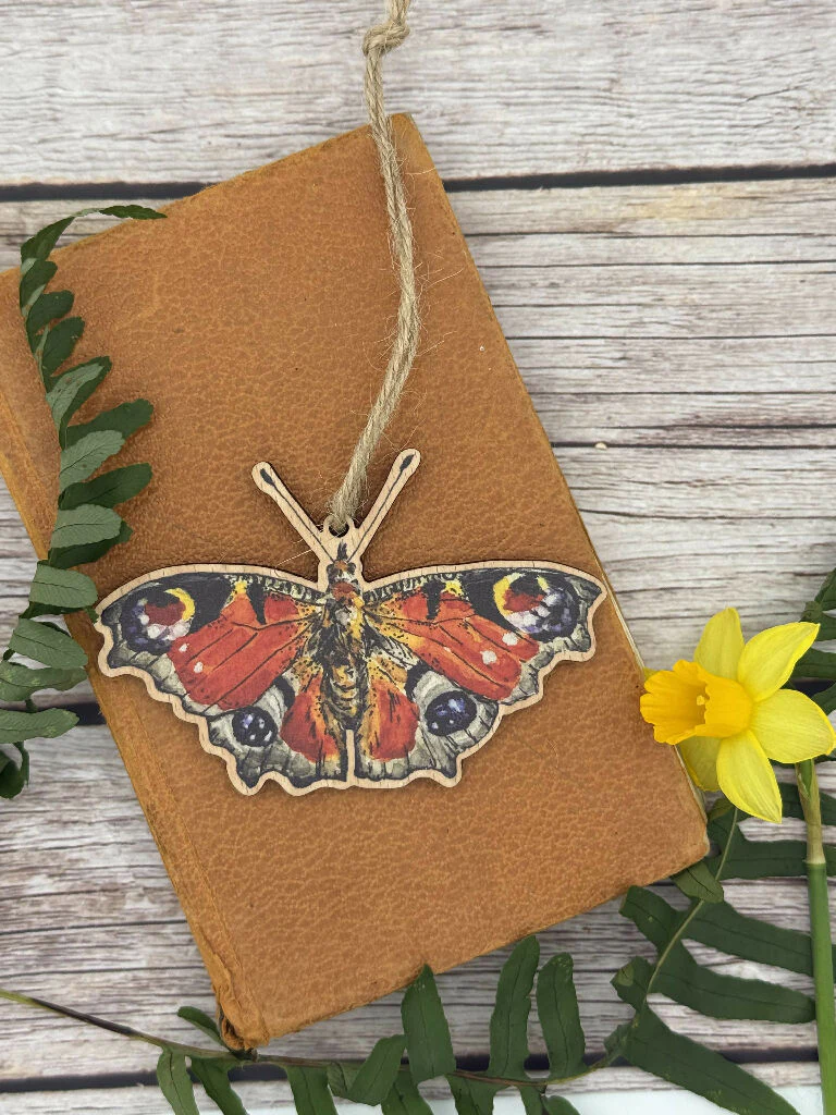 Sustainable Peacock Butterfly Decoration - Image 5