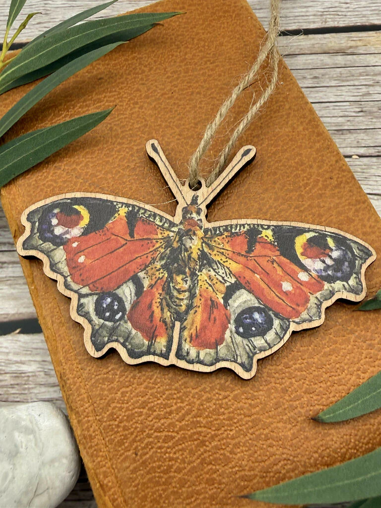 Sustainable Peacock Butterfly Decoration - Image 7