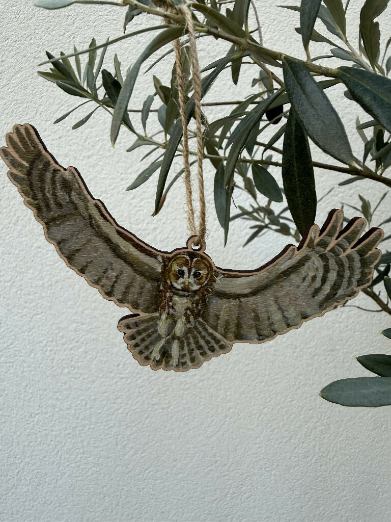 Sustainable Tawny Owl Decoration - Image 4