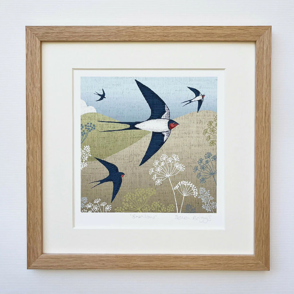 Swallow -Signed and mounted Giclée Art Print - Image 3