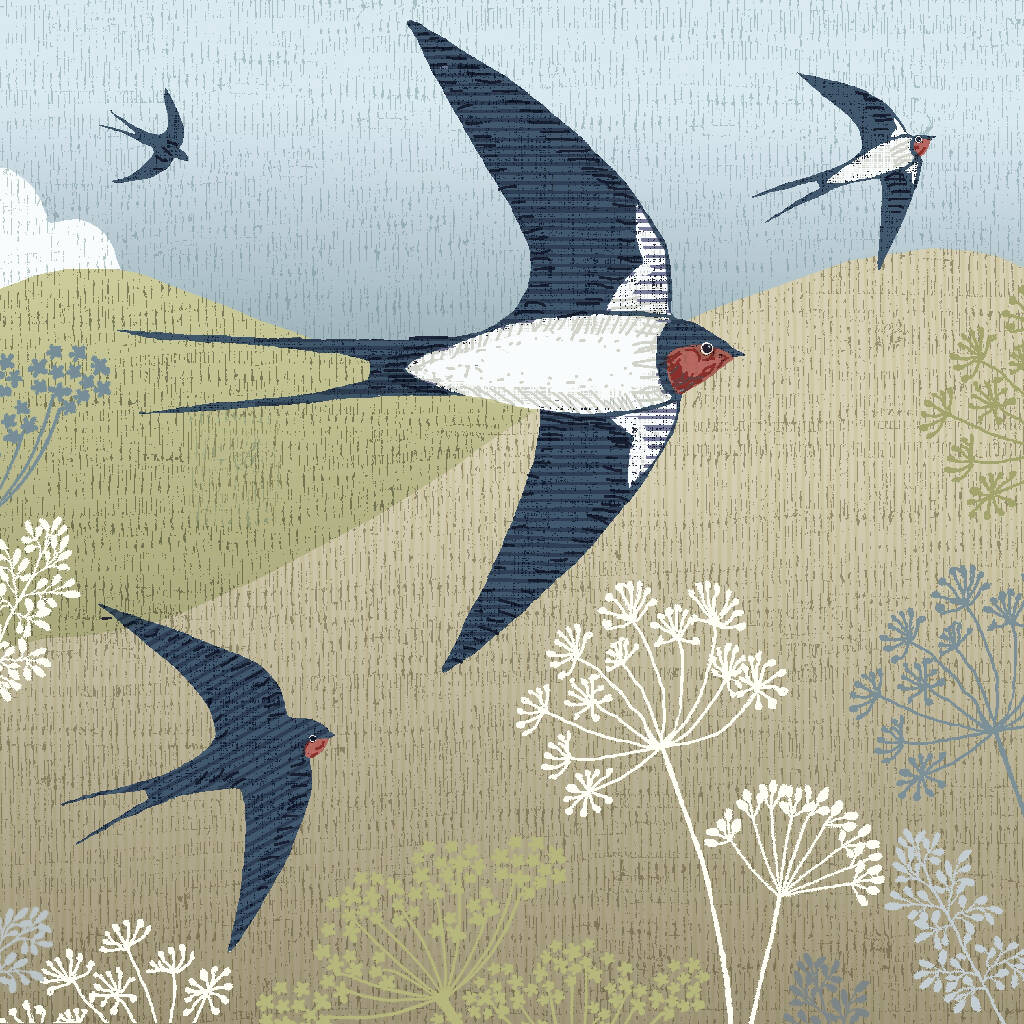 Swallow -Signed and mounted Giclée Art Print - Image 5