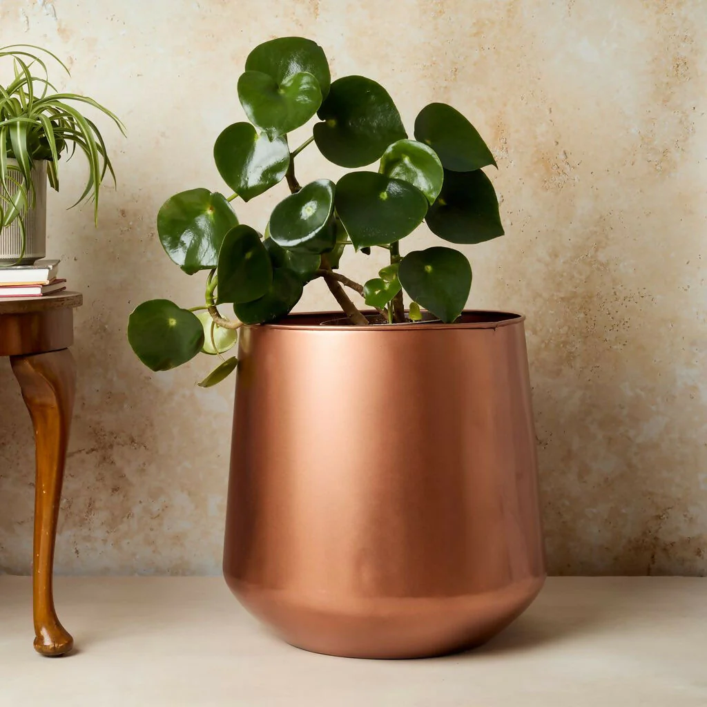 Tamra Copper Floor Planter - Image 3