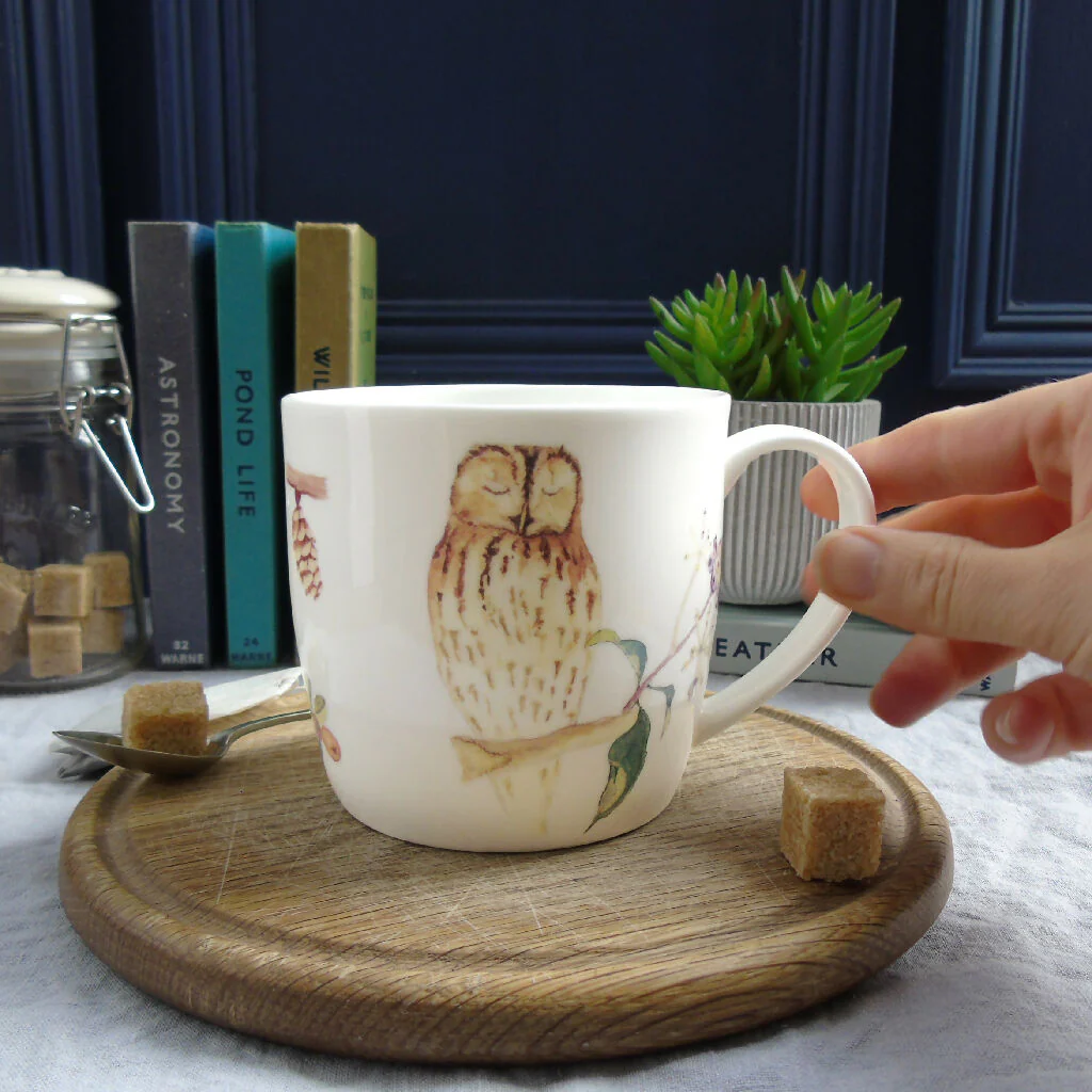 Tawny Owl Bone China Mug - Image 4