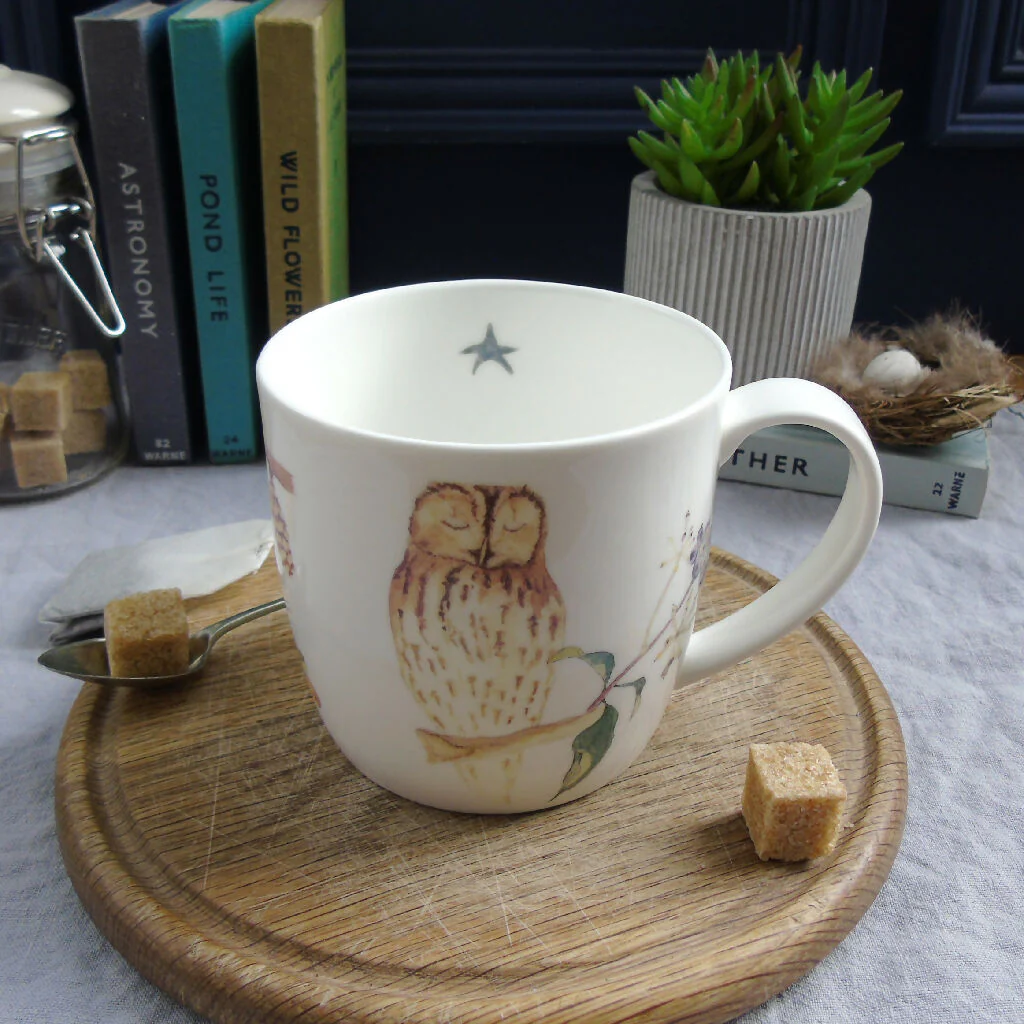 Tawny Owl Bone China Mug - Image 7