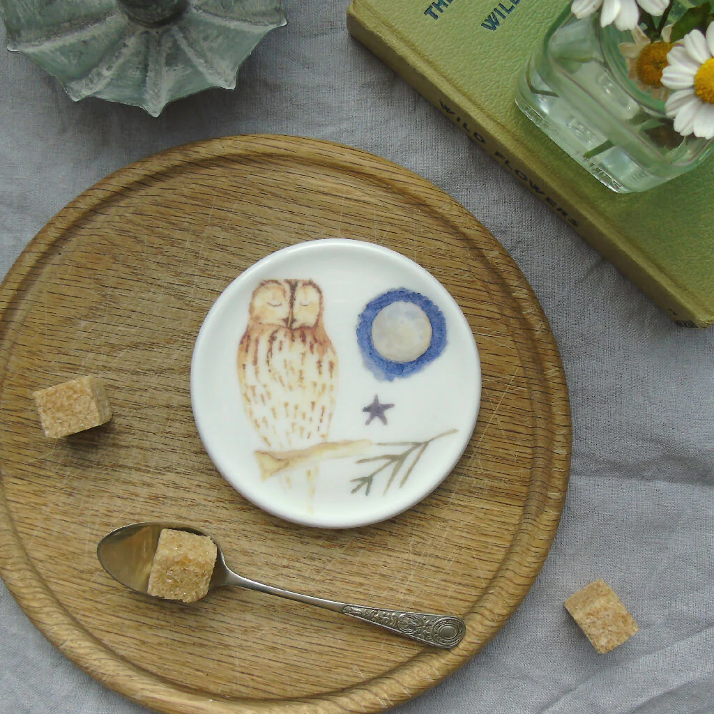 Tawny Owl Fine Bone China Coaster - Image 2