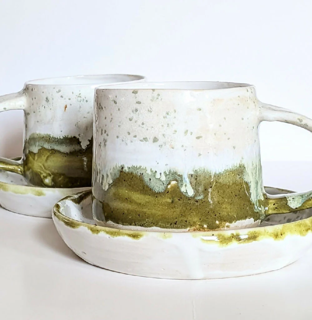 TEA CUP & SAUCER - Moss