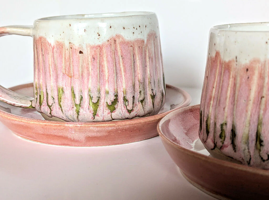 TEA CUP & SAUCER - Moss & Blossom - Image 7