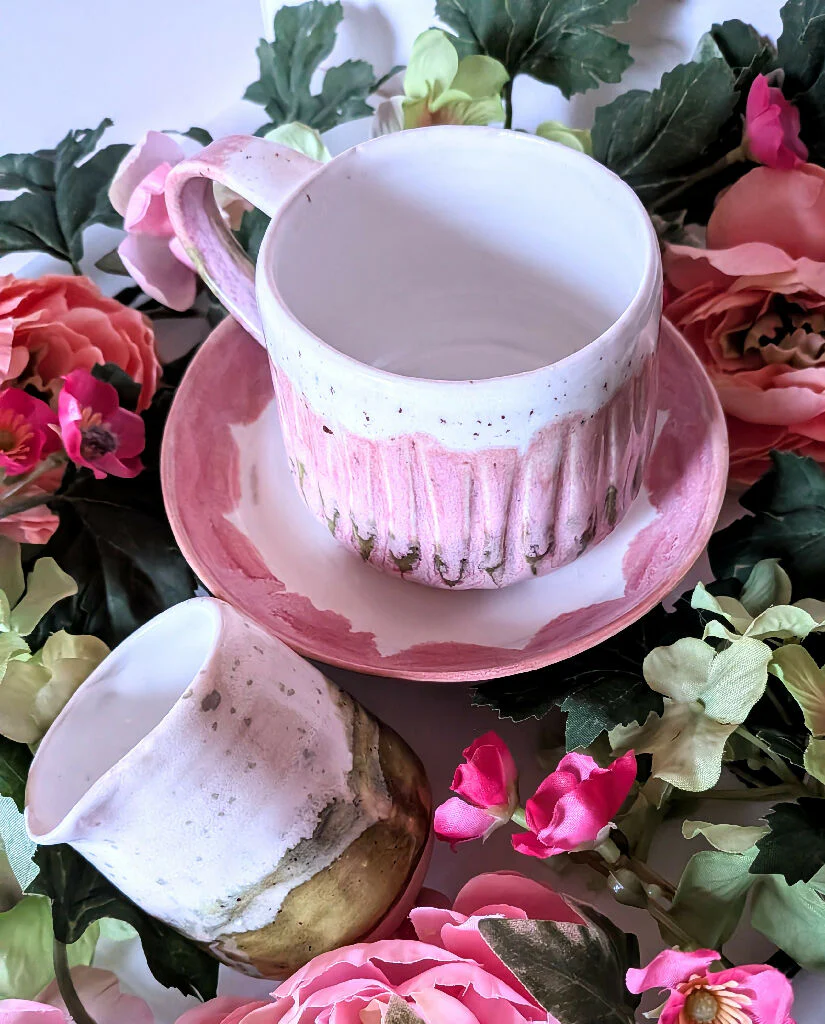 TEA CUP & SAUCER - Moss & Blossom - Image 8