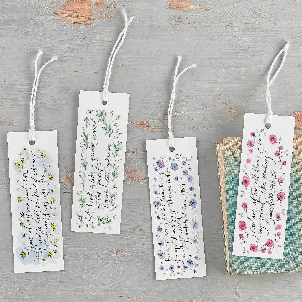 The Book Lover’s Bookmarks Set Of 4