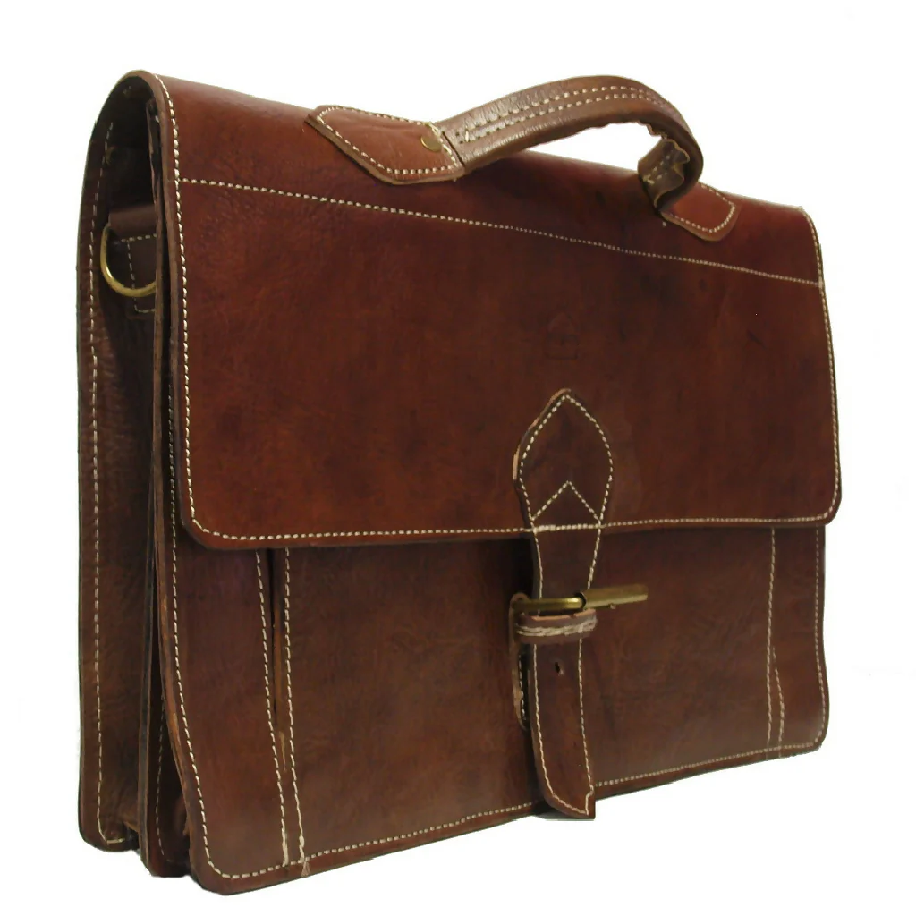 The Casablanca Large Satchel in Dark Brown - Image 2