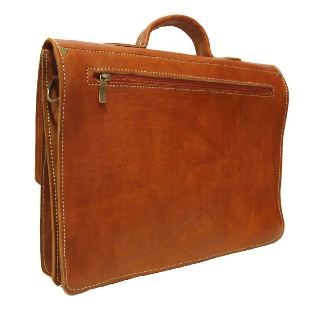 The Casablanca Large Satchel in Light Brown - Image 4