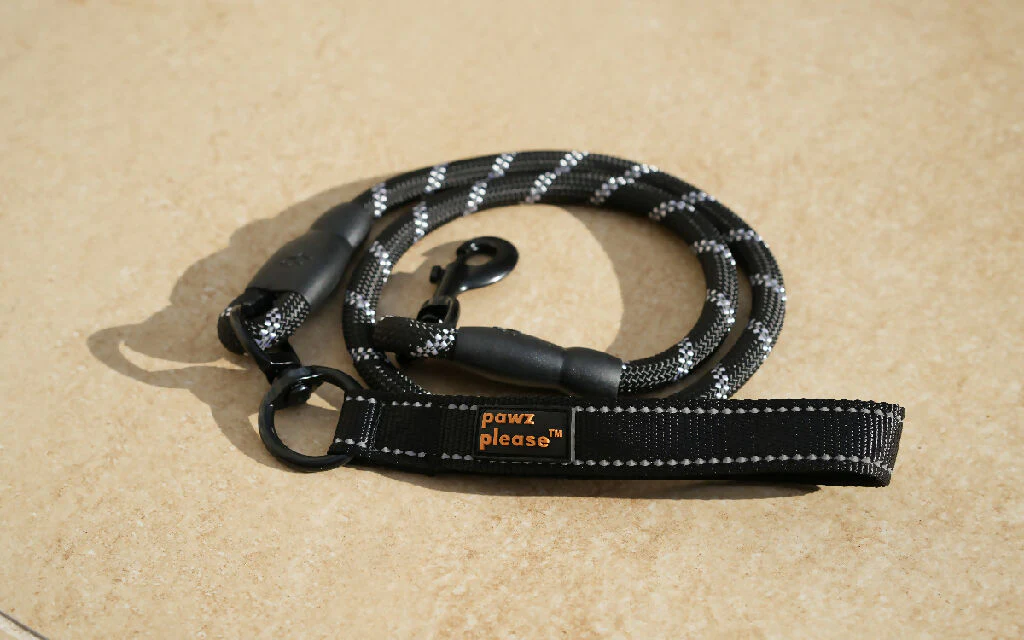The Essential Rope Leash | Rope Leash in Black, Pink, Blue, Red, or Orange - Image 3