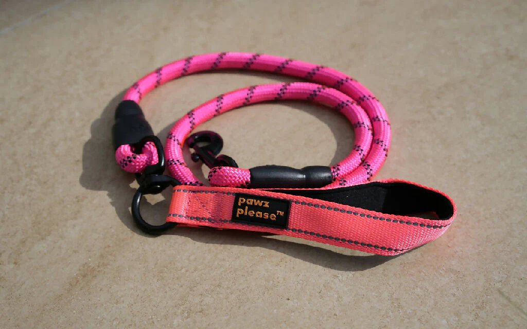 The Essential Rope Leash | Rope Leash in Black, Pink, Blue, Red, or Orange - Image 6