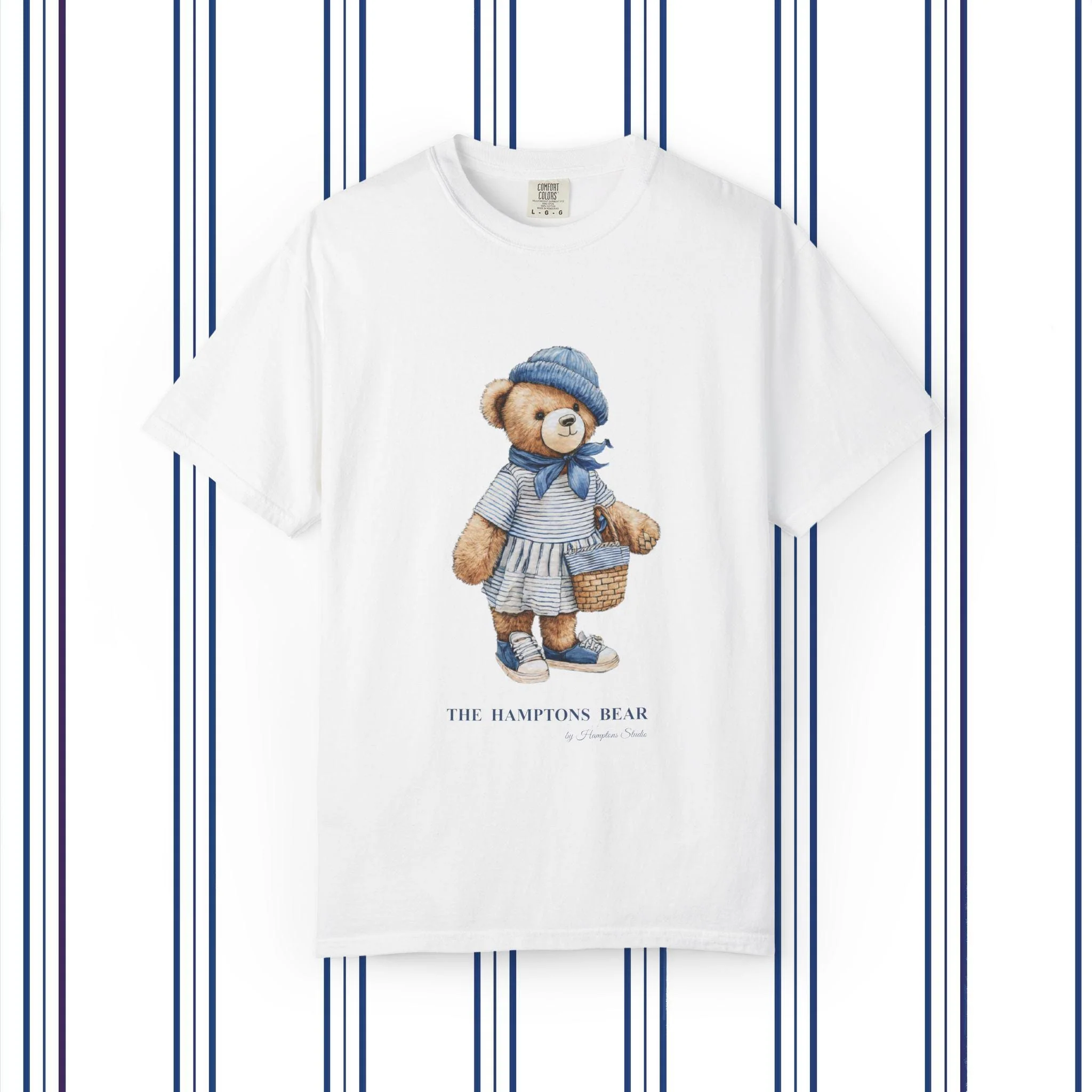 The Hamptons T-Shirt Bear Summer Tee Casual Graphic T-Shirt - Image 2
