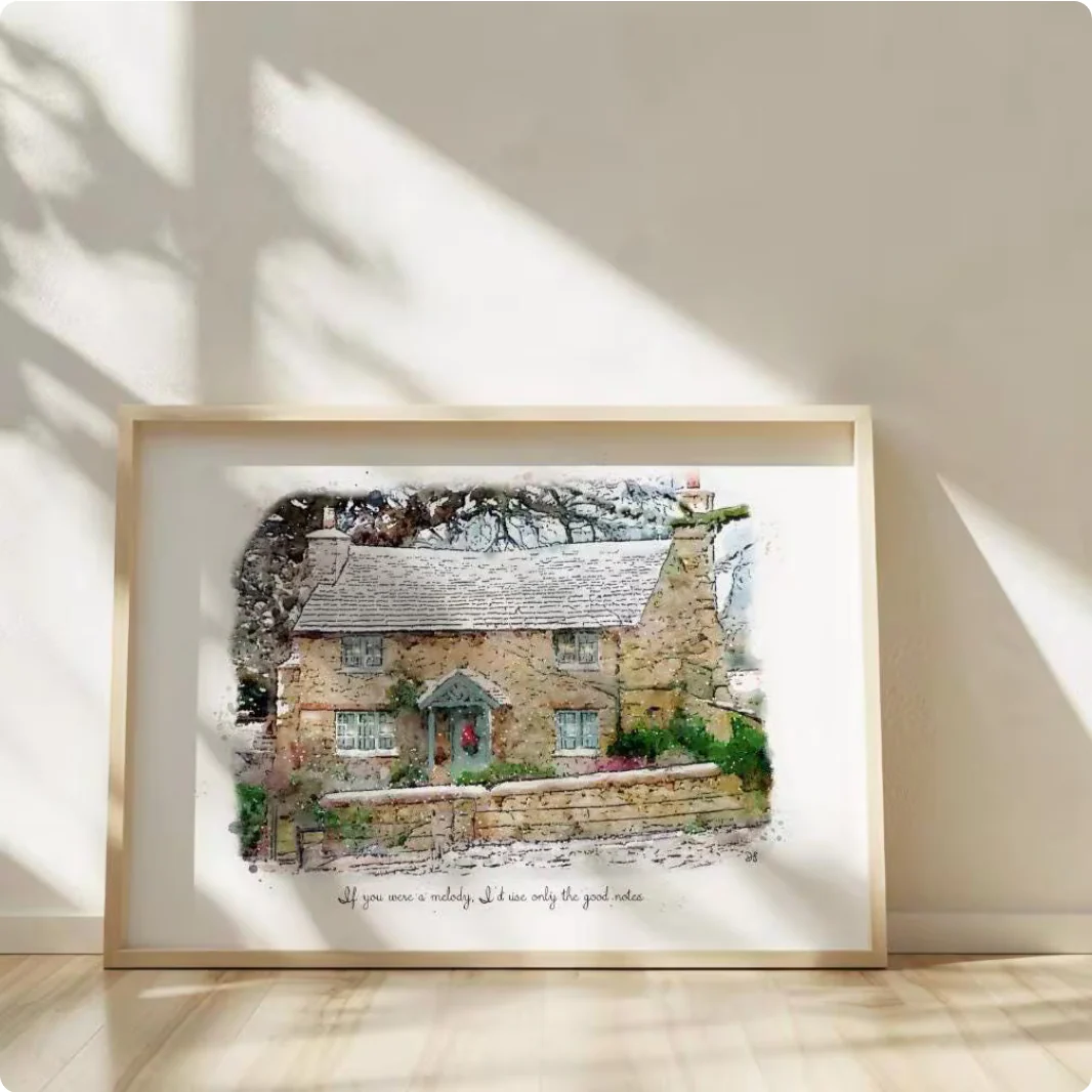 The Holiday Print, Rosehill Cottage Artwork from "The Holiday" - Image 5