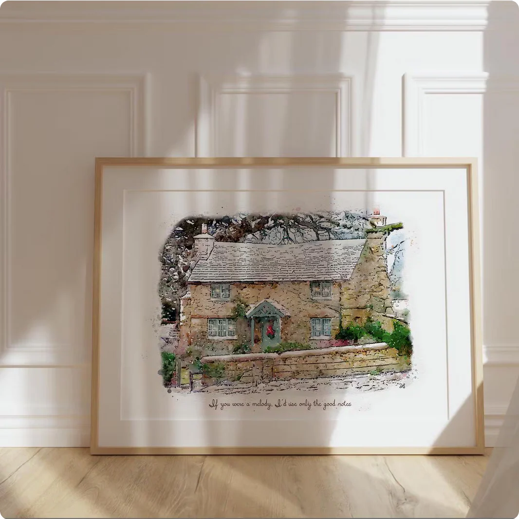 The Holiday Print, Rosehill Cottage Artwork from "The Holiday" - Image 8