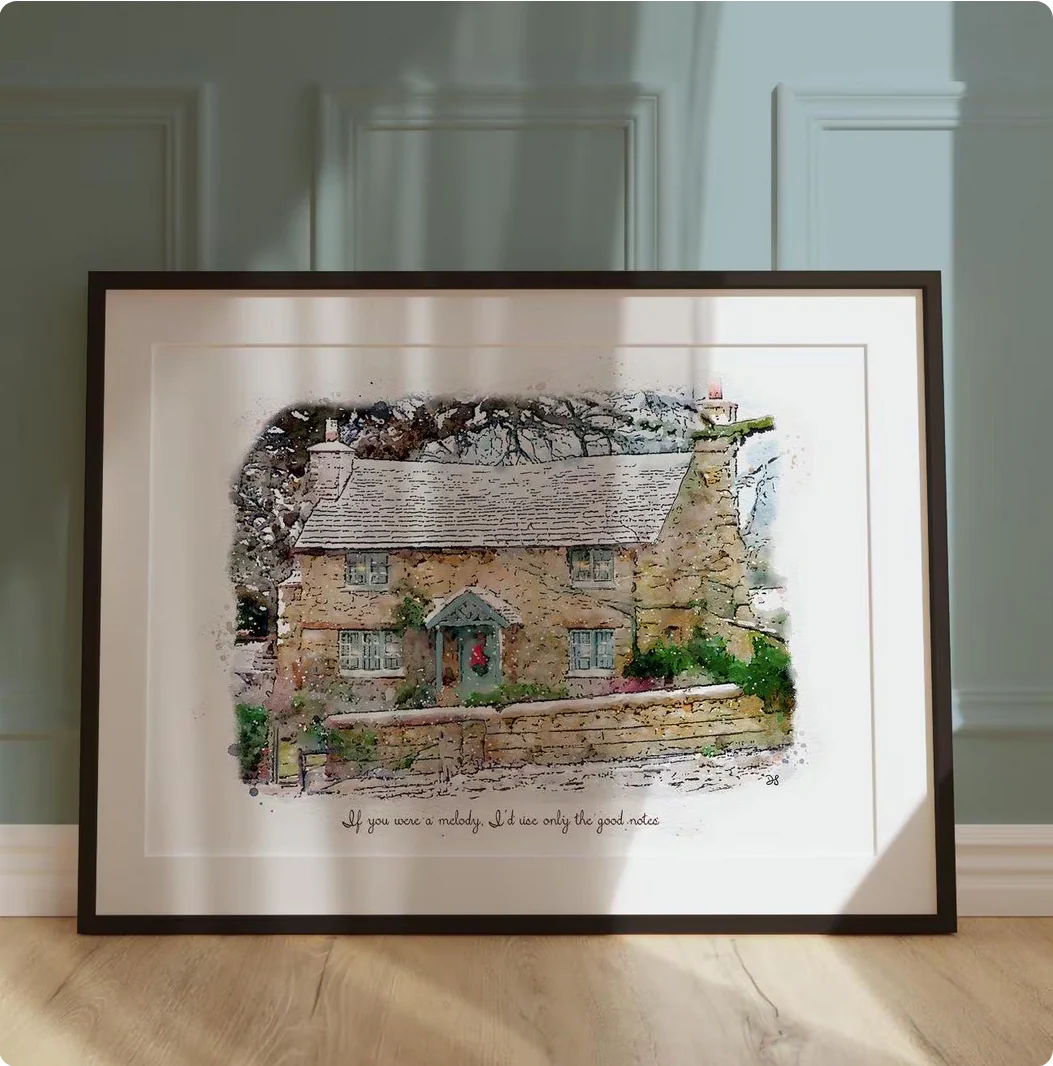 The Holiday Print, Rosehill Cottage Artwork from "The Holiday" - Image 9