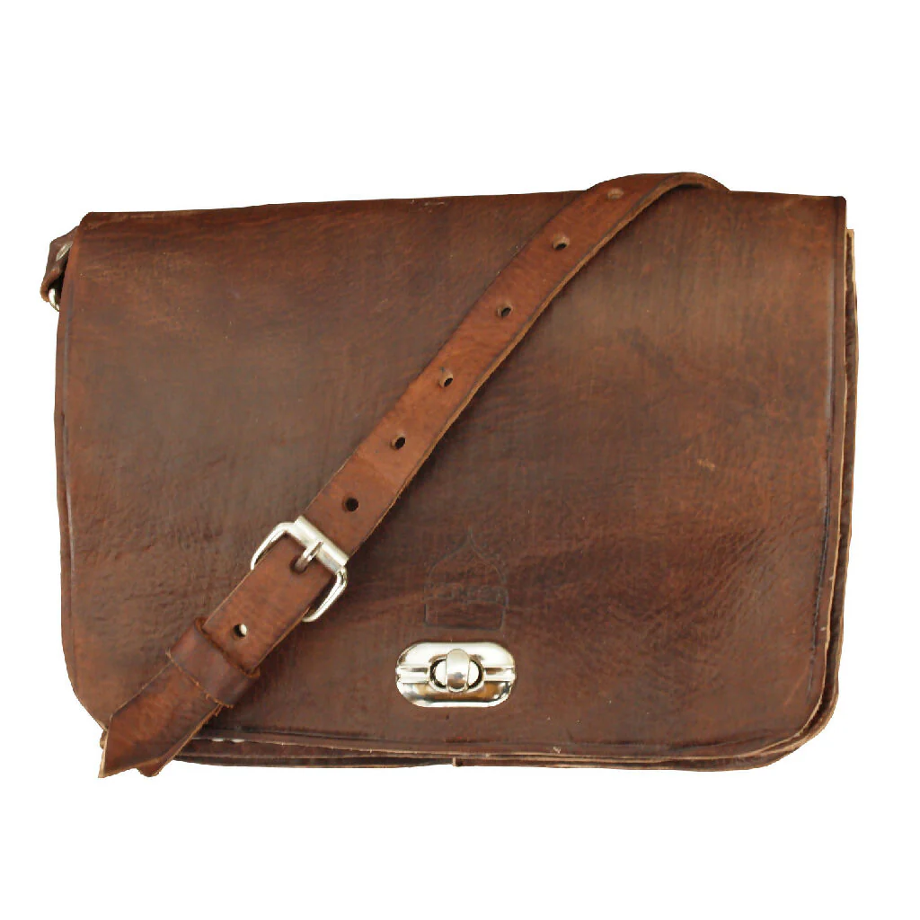 The Kenitra Cross-Body Bag in Dark Brown - Image 2