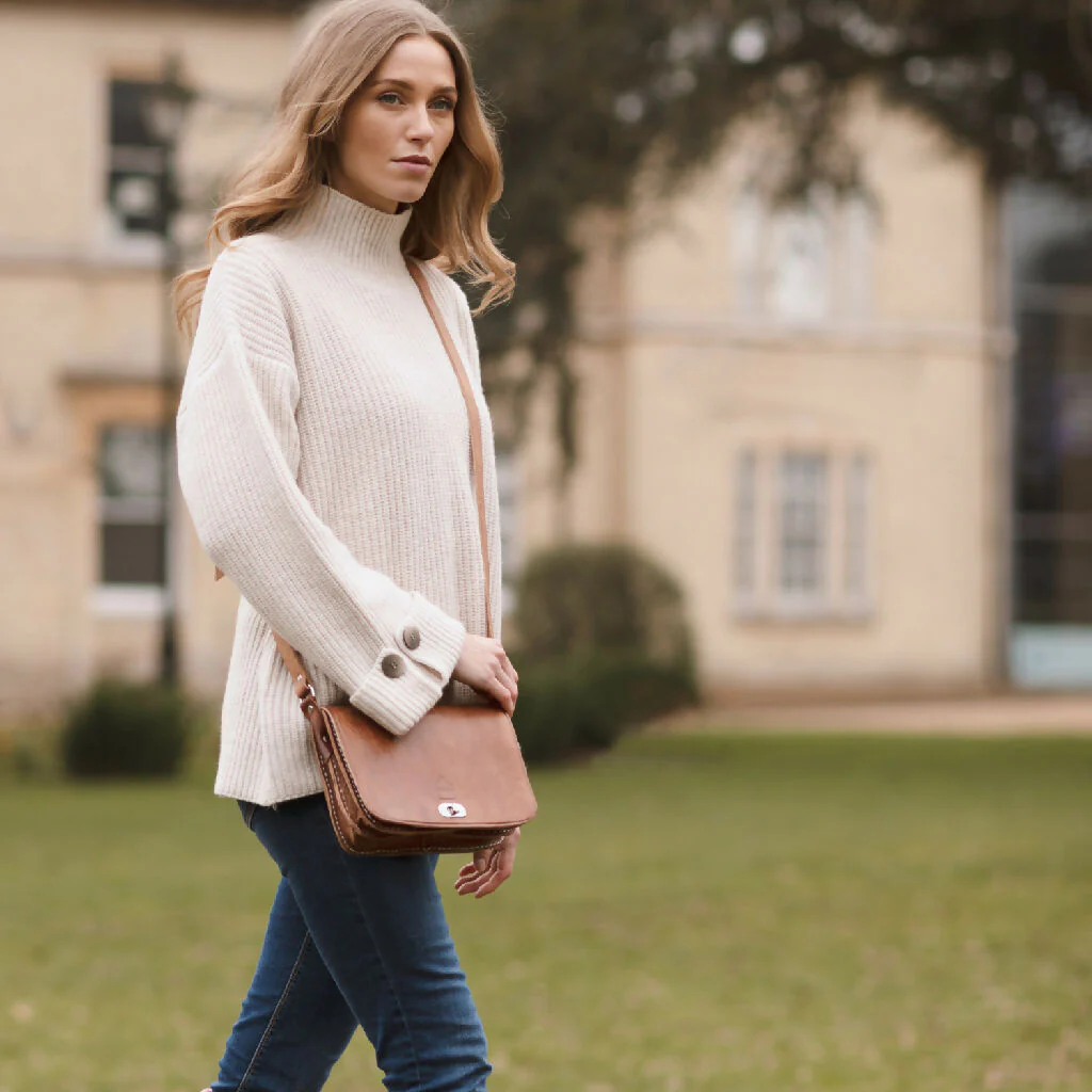 The Kenitra Cross-Body Bag in Tan