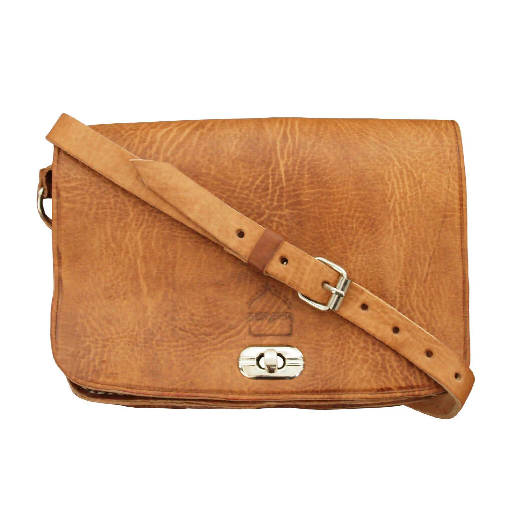 The Kenitra Cross-Body Bag in Tan - Image 3